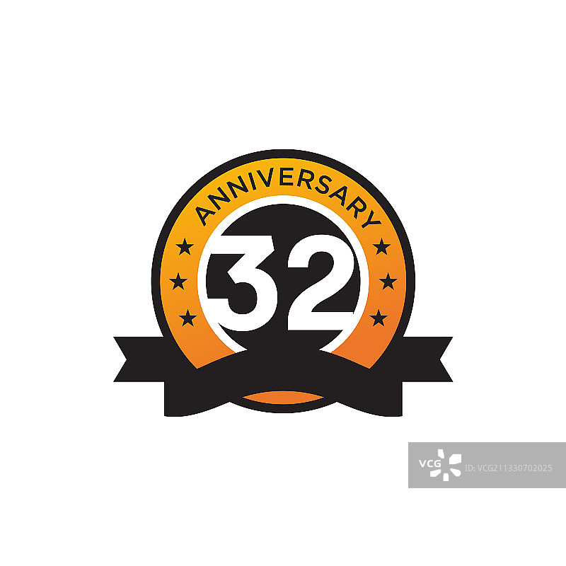 32周年纪念标志设计图片素材