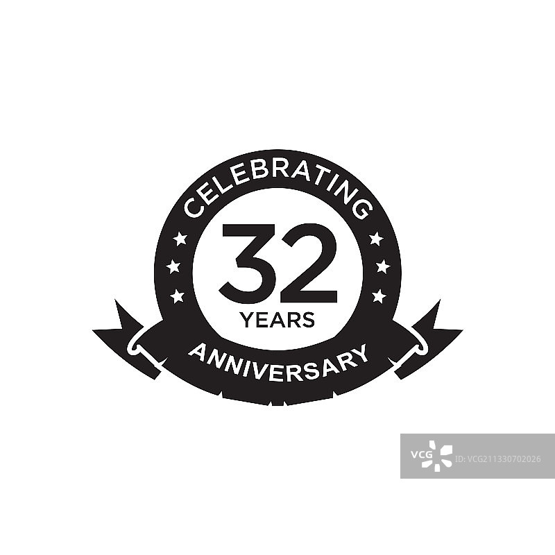 32周年纪念标志设计图片素材