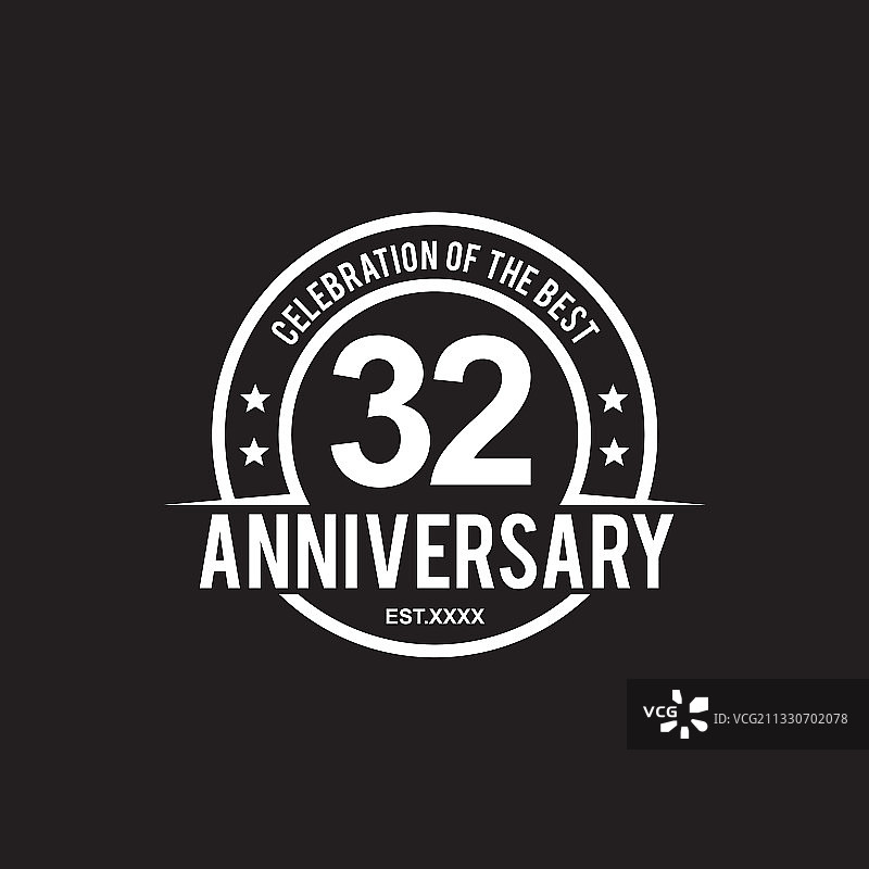32周年纪念标志设计图片素材