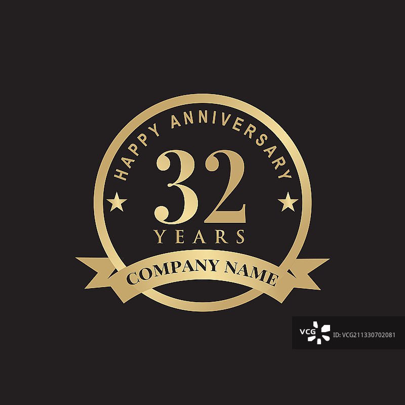 32周年纪念标志设计图片素材