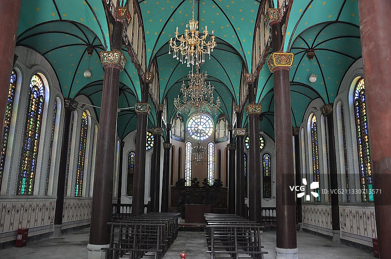 遵义杨柳街天主堂 红军总政治部旧址图片素材