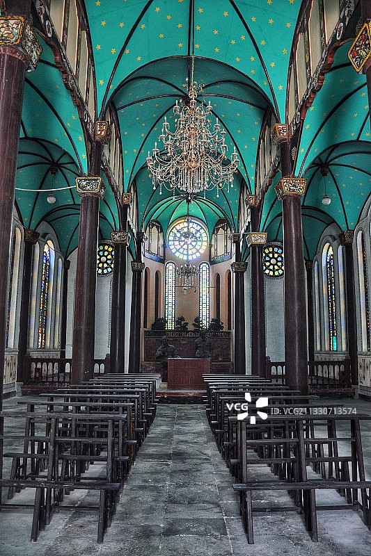 遵义杨柳街天主堂 红军总政治部旧址图片素材