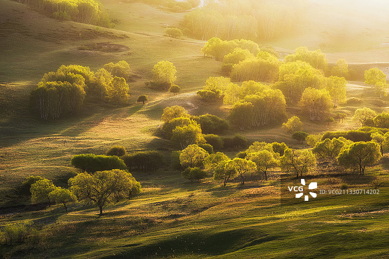 内蒙古赤峰市乌兰布统草原透风沟图片素材