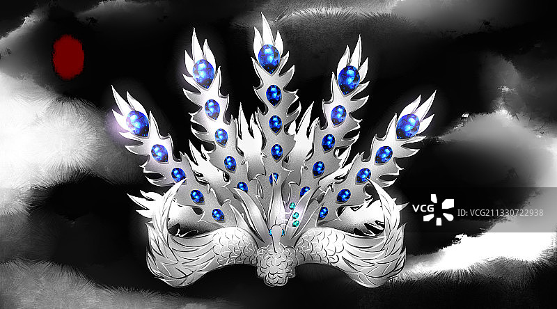 古风首饰配饰插画图片素材