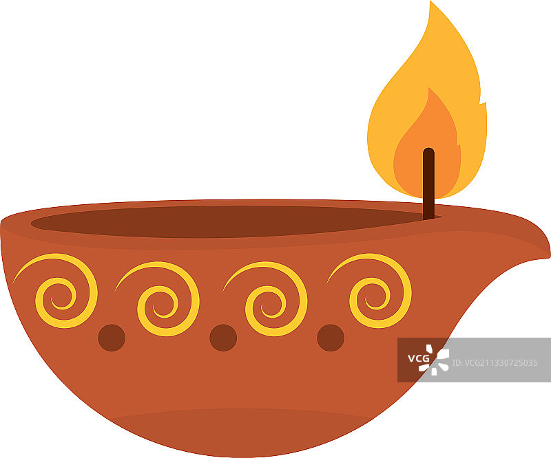 彩色排灯节装饰图标设计图片素材