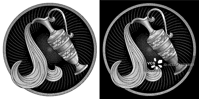 水瓶座星座占星术符号图片素材