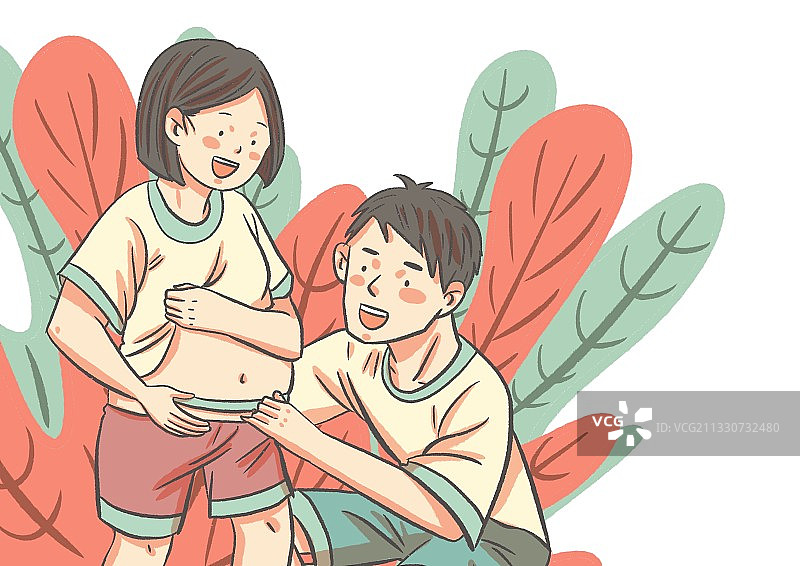 甜蜜小夫妻图片素材