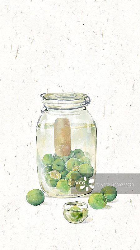 青梅酒图片素材