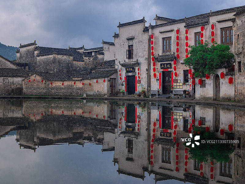 宏村月沼图片素材