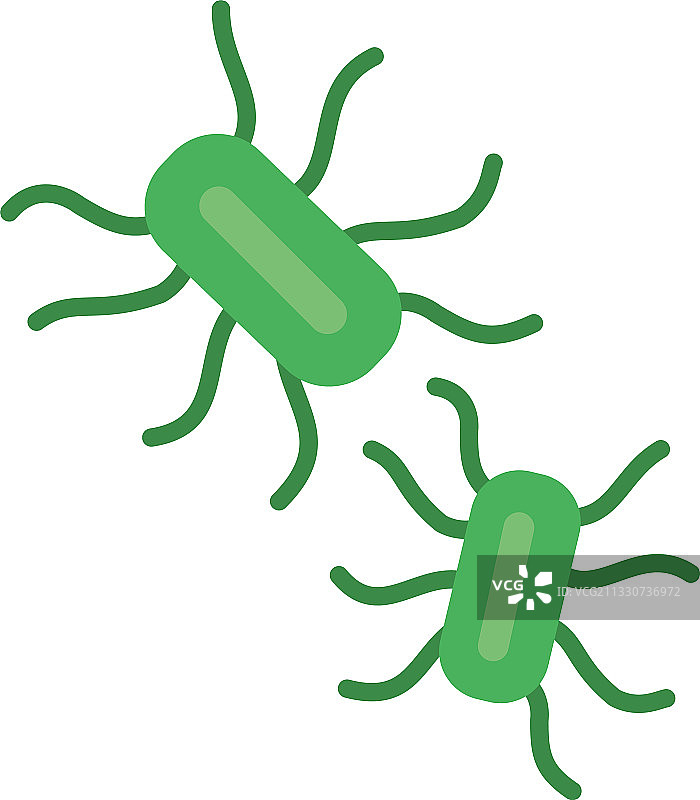 沙门氏菌彩色图标设计图片素材