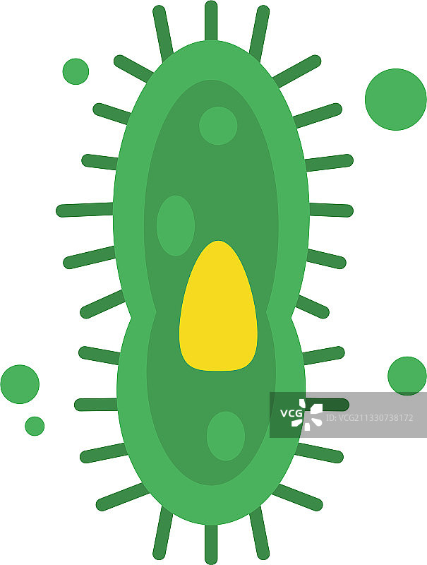 霍乱弧菌彩色设计图标图片素材