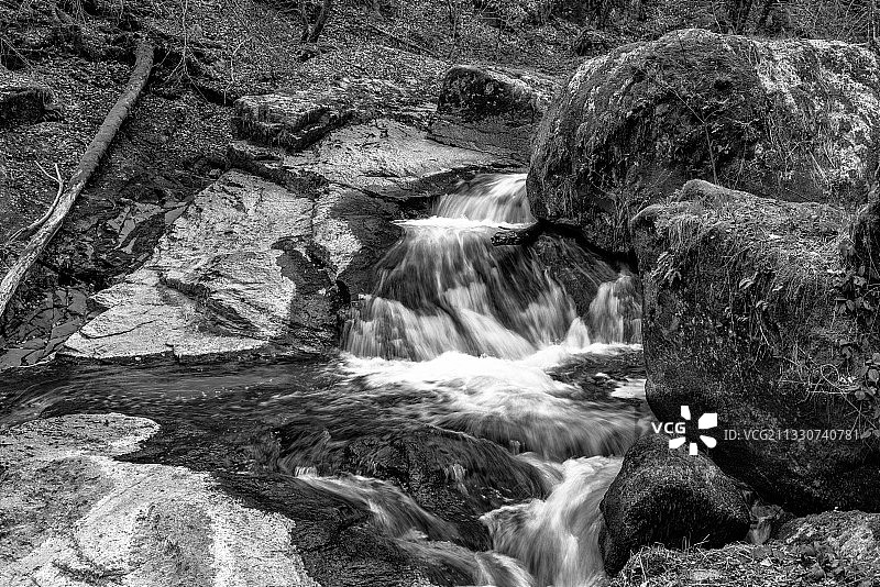 奥地利佩森巴赫塔尔瀑布风光图片素材