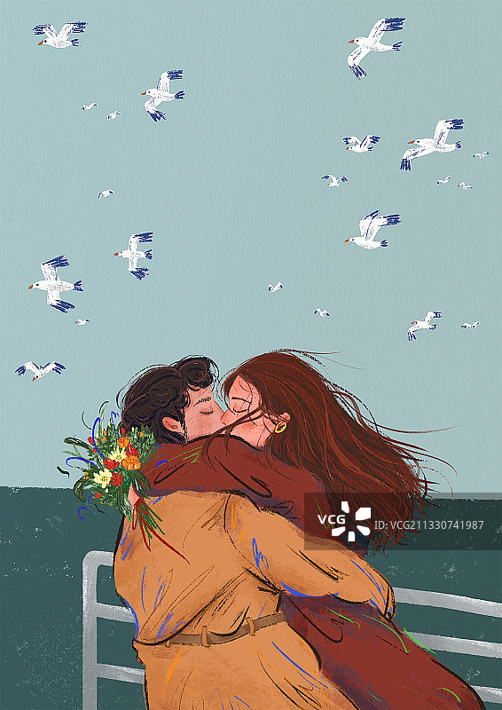 情人节插画  装饰画图片素材