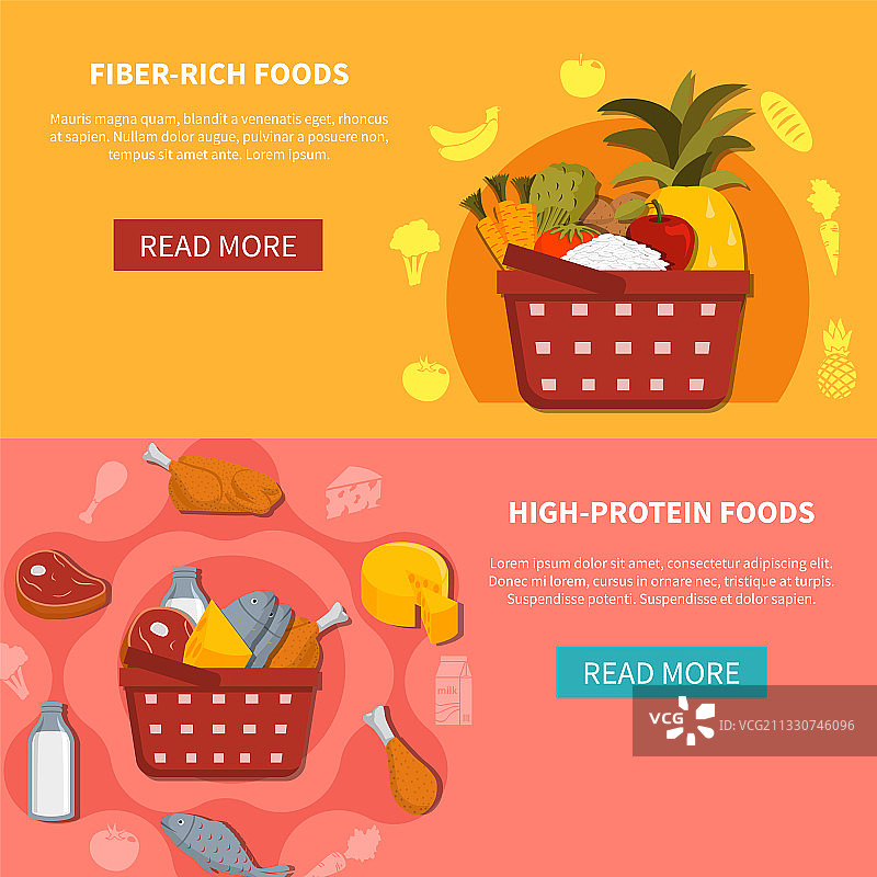 食品超市横幅图片素材