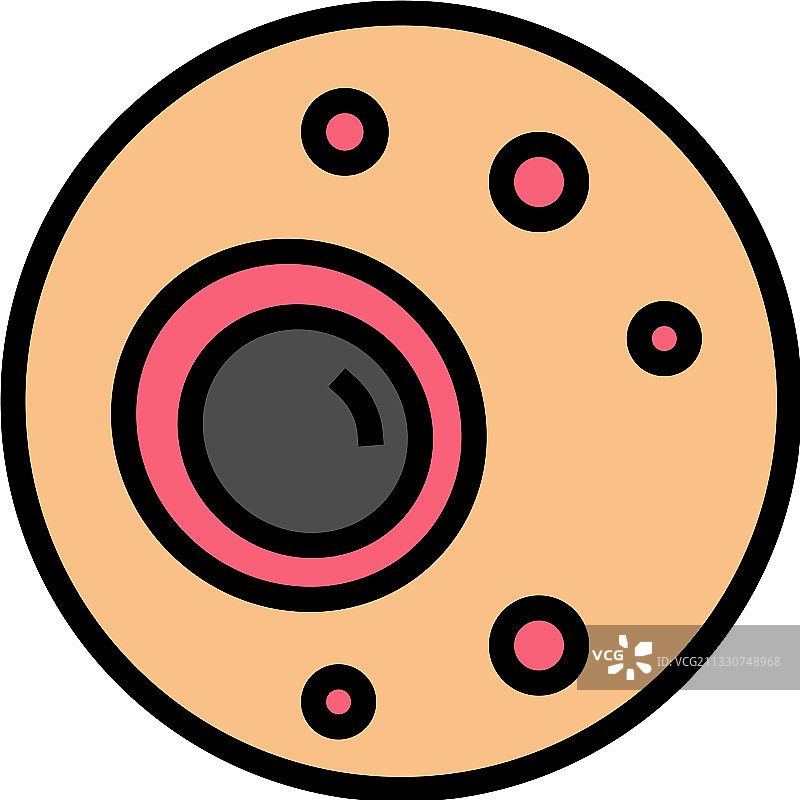 结节性皮肤病彩色图标图片素材