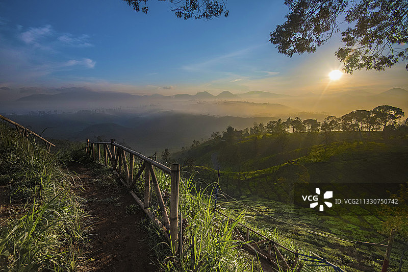 印度尼西亚班加连甘日落景观图片素材