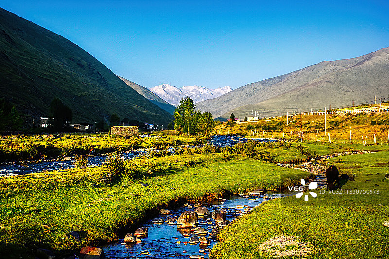 新都桥风光图片素材