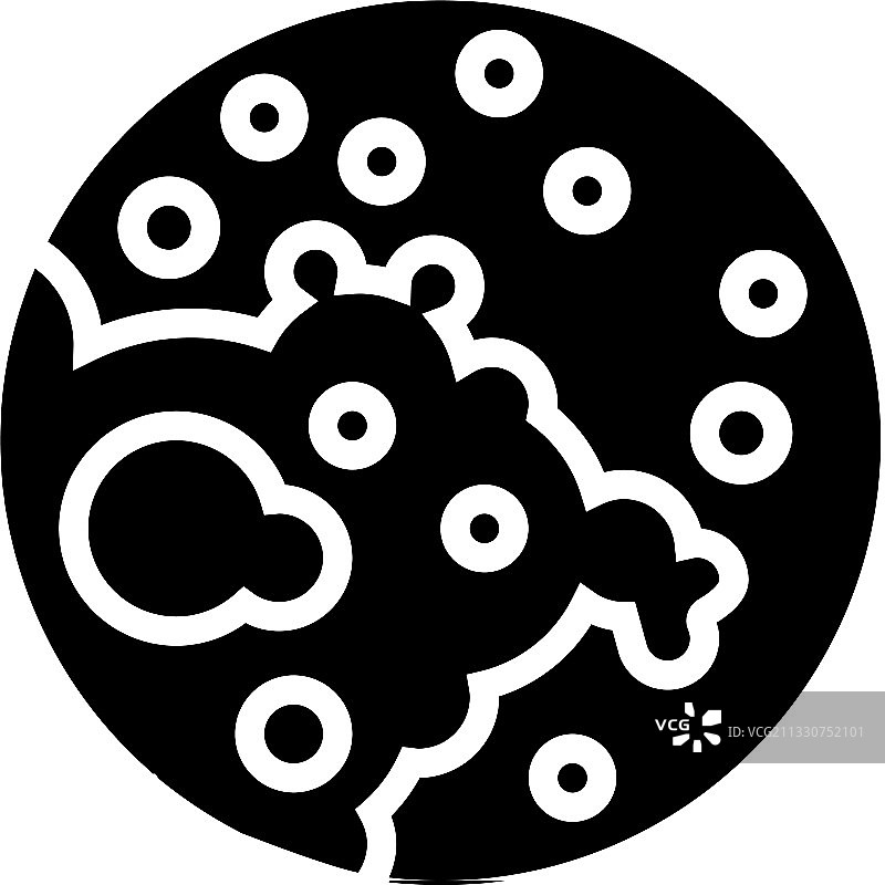 特应性皮炎皮肤病字形图标图片素材