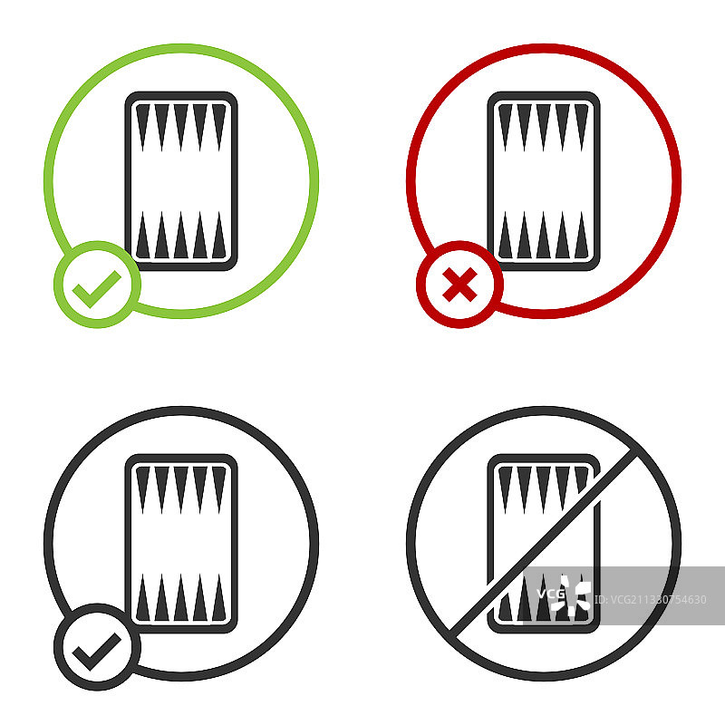 白色背景上的黑色西洋双陆棋盘图标图片素材