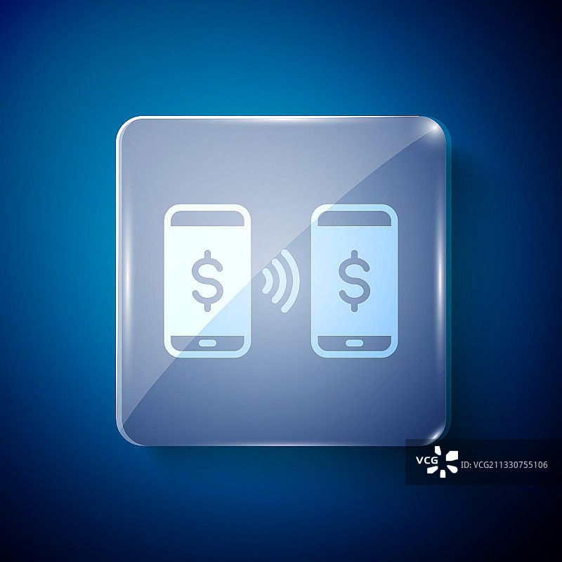 手机支付转账白色图标图片素材