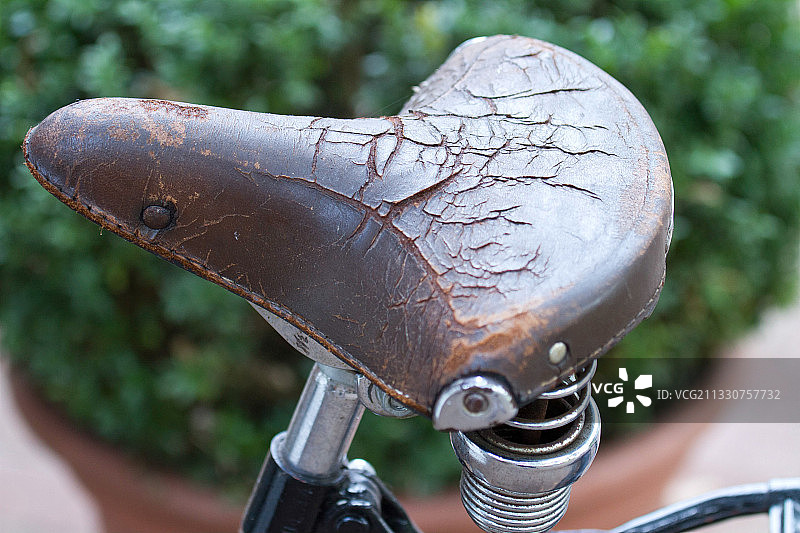 德国诺德霍恩老式自行车特写图片素材