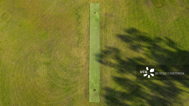 澳大利亚的绿色田野俯视图图片素材