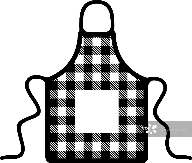 格子围裙图片素材