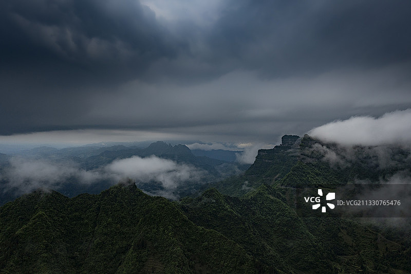 武陵雨后图片素材