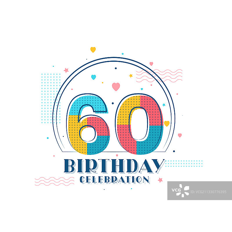 现代60岁生日庆典图片素材