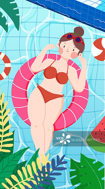 夏天游泳小技巧图片素材