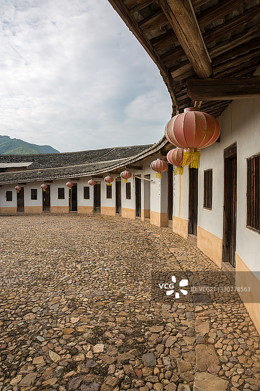 福建,上杭县,麻子坝,围屋图片素材