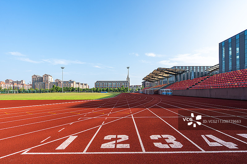 浙江大学操场跑道图片素材