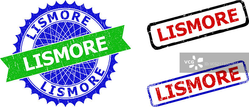 双色花结矩形邮戳图片素材