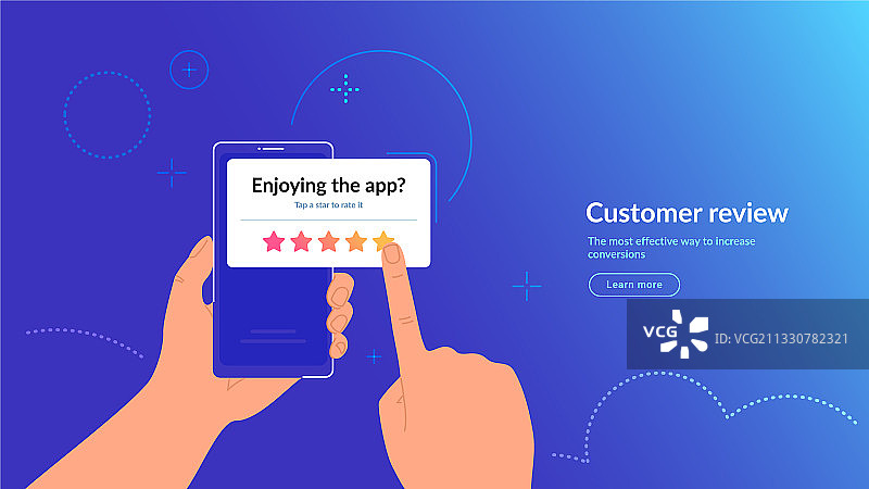 评价我们的移动应用，获取客户反馈和评分图片素材