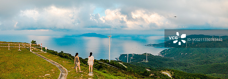 中国广东省江门市台山市上川岛风车山图片素材