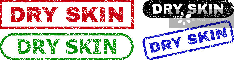 带有腐蚀的干燥皮肤矩形水印图片素材