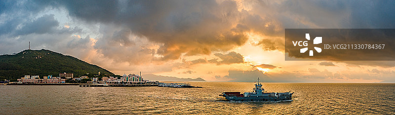 中国广东省江门市台山市山咀港图片素材