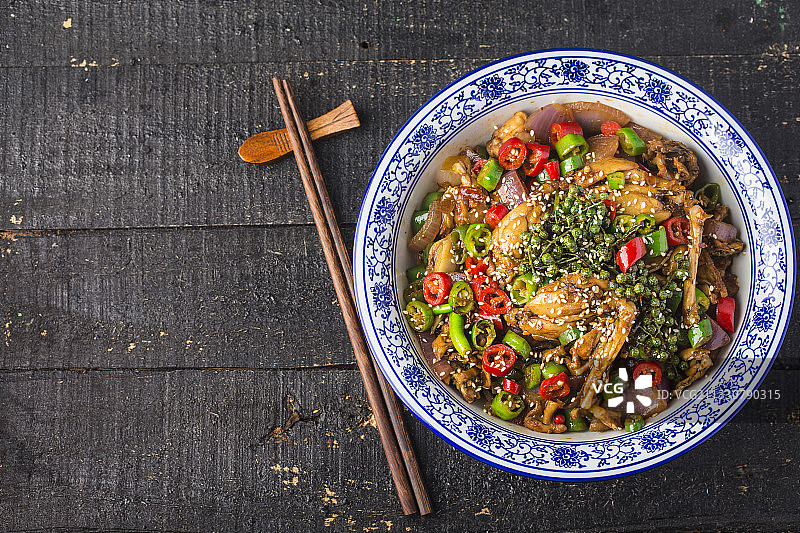 干锅牛蛙图片素材