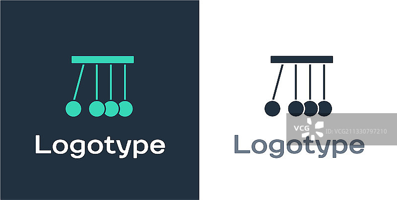 白色背景上的摆锤图标标志图片素材