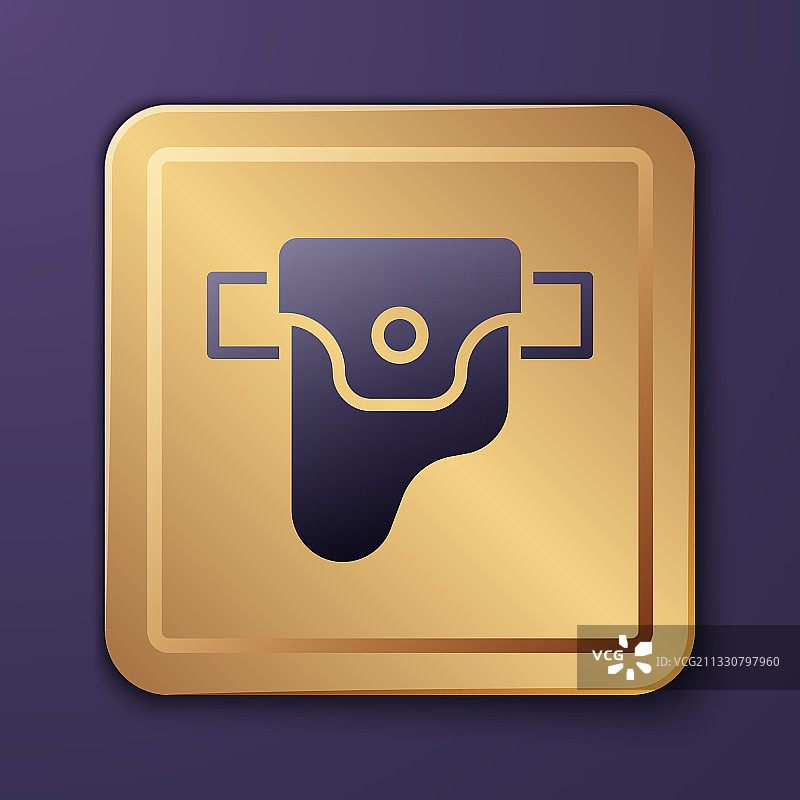 紫色枪套枪支图标图片素材