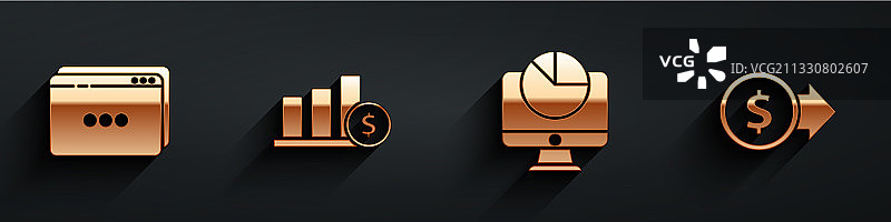 网站模板饼图信息图图片素材