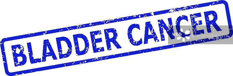 带有纹理的膀胱癌印章图片素材
