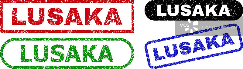 使用腐蚀表面的卢萨卡矩形水印图片素材