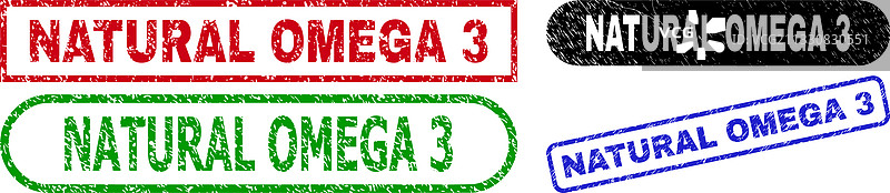 天然Omega 3矩形水印图片素材