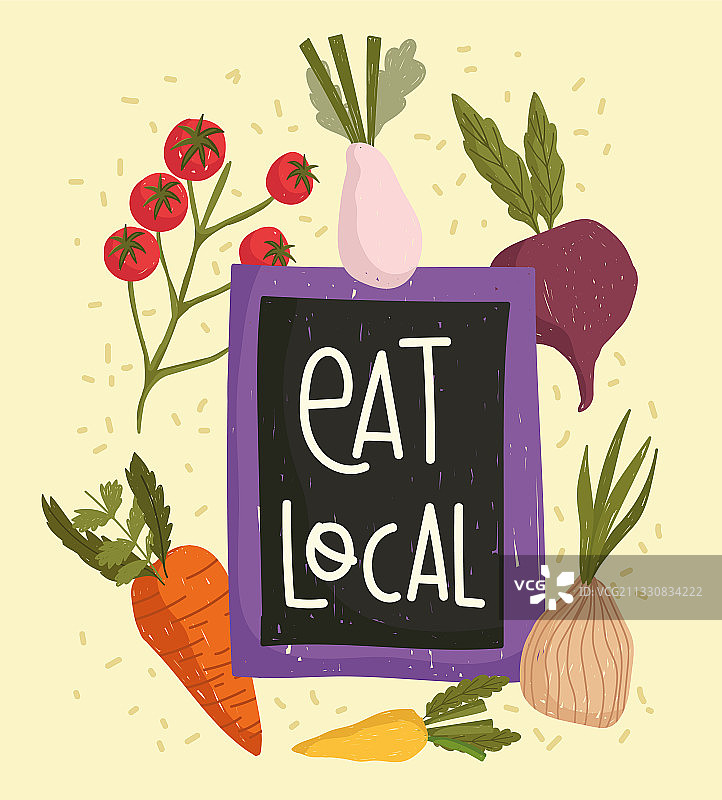 本地有机蔬菜：胡萝卜、洋葱、小萝卜图片素材