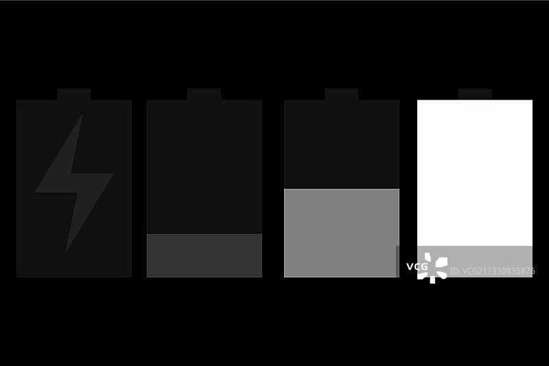 白色背景上的电池负载隔离图片素材