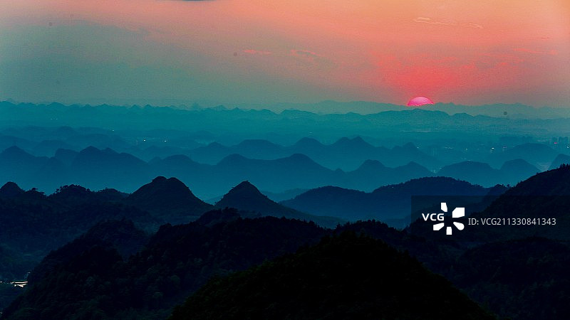 苍山如海图片素材