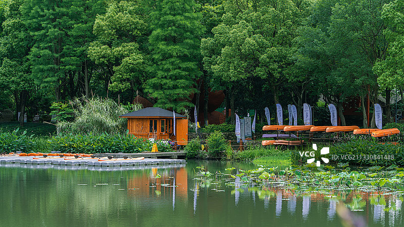 杭州·西溪国家湿地公园·绿堤景区图片素材