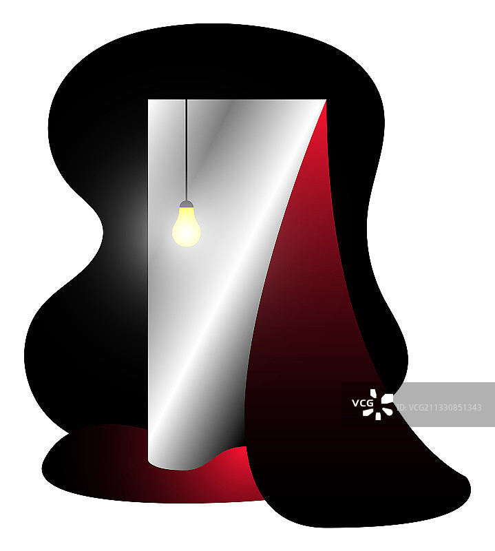 渐变风格镜子数字艺术图片素材