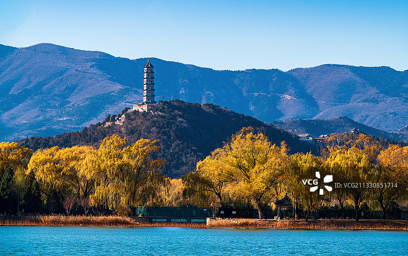 颐和园秋色图片素材